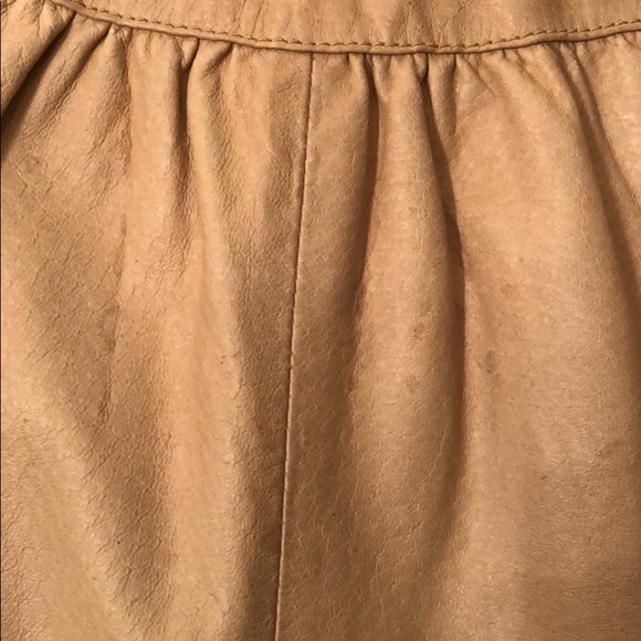 Punky Leather Moto Jacket with ruching - Picture 4 of 8